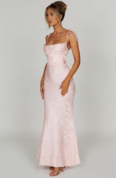 Nikky Floral Jacquard Maxi Dress
