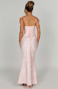 Nikky Floral Jacquard Maxi Dress