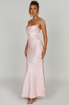 Nikky Floral Jacquard Maxi Dress