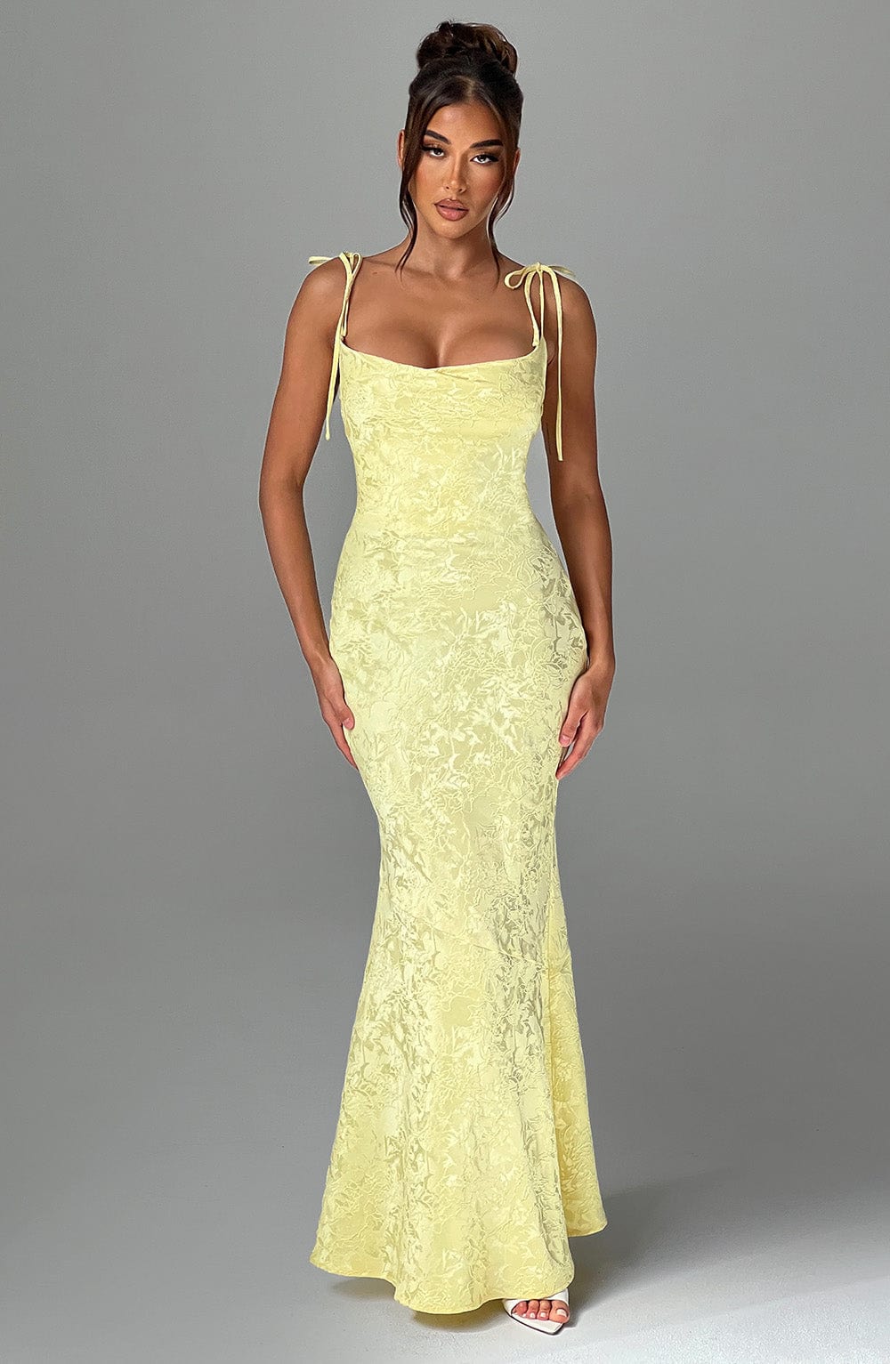 Nikky Floral Jacquard Maxi Dress