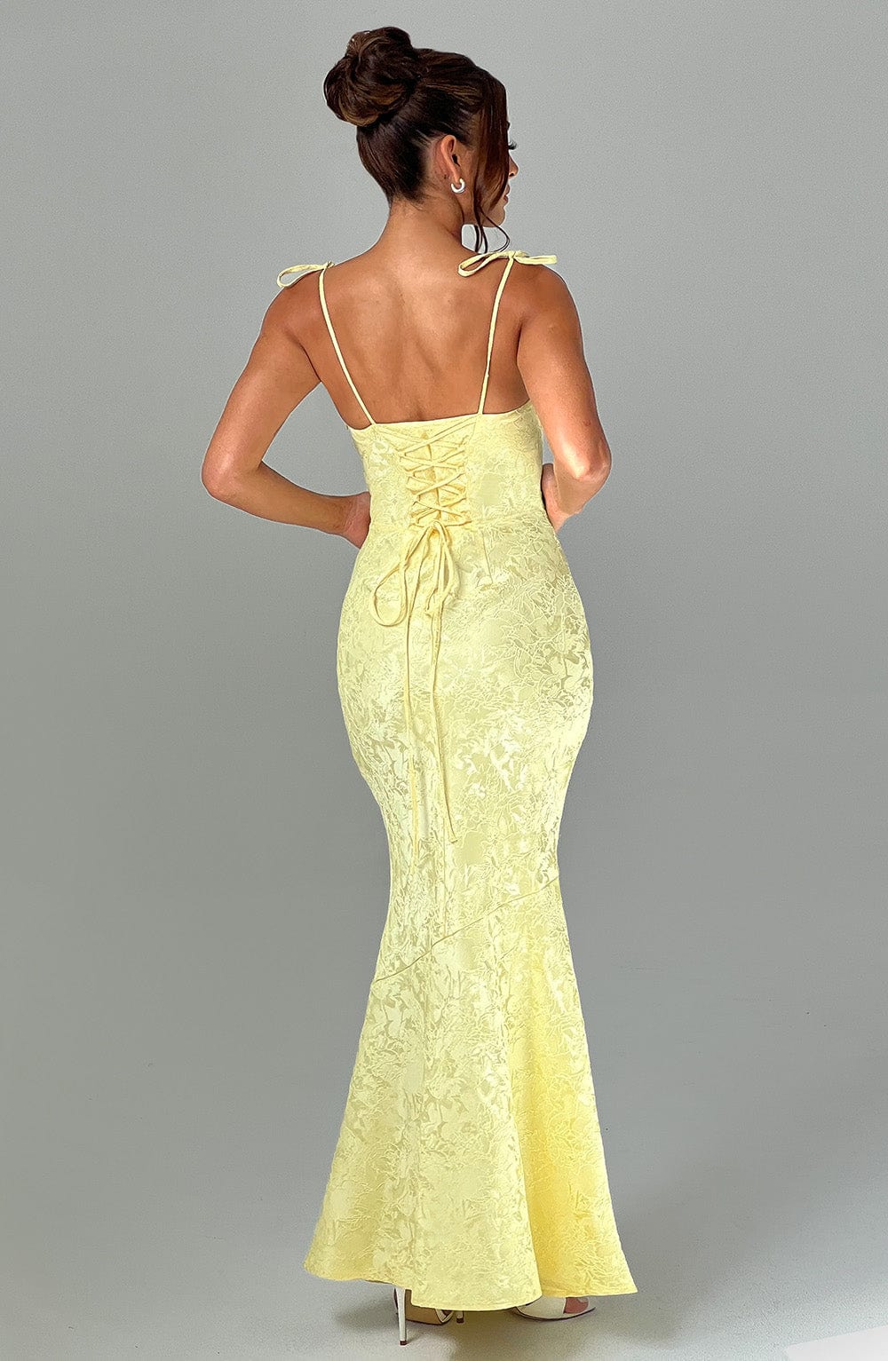 Nikky Floral Jacquard Maxi Dress