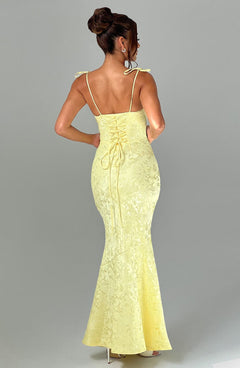 Nikky Floral Jacquard Maxi Dress